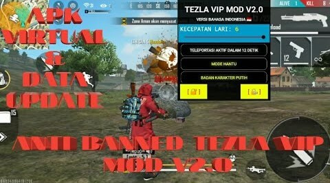 Tezla VIP Mod V6.0 Apk Download Tesla VIP Mod Auto Headshot Terbaru