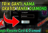 Apk Ganti Nama FF Gratis Tanpa Diamond dan Rename Card Terbaru