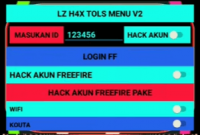 LZ H4x Menu V2 Apk FF Download Mod Hack Free Fire Versi Terbaru