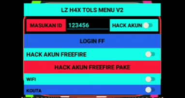 LZ H4x Menu V2 Apk FF Download Mod Hack Free Fire Versi Terbaru