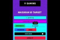 V Gaming Apk Hack Akun Free Fire (FF) Mod Via ID Download Disini Saja