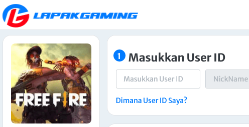 Lapak Gaming FF Situs Top Up Diamond Free Fire Murah & Dapat Bonus