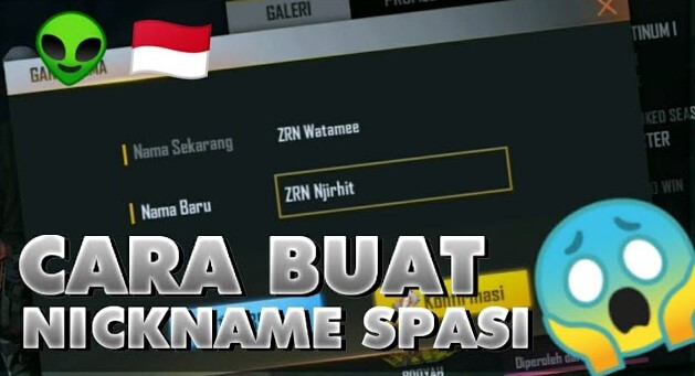 Spasi Kosong Copy FF Pendek & Panjang Tinggal Salin Untuk Nickname