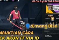 Download Data Hack Via ID Akun FF Fire Fire Apk Mediafire 2022