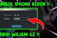 Logo Ipone FF Keren Mirip Nickname William GZ Apple HP Android