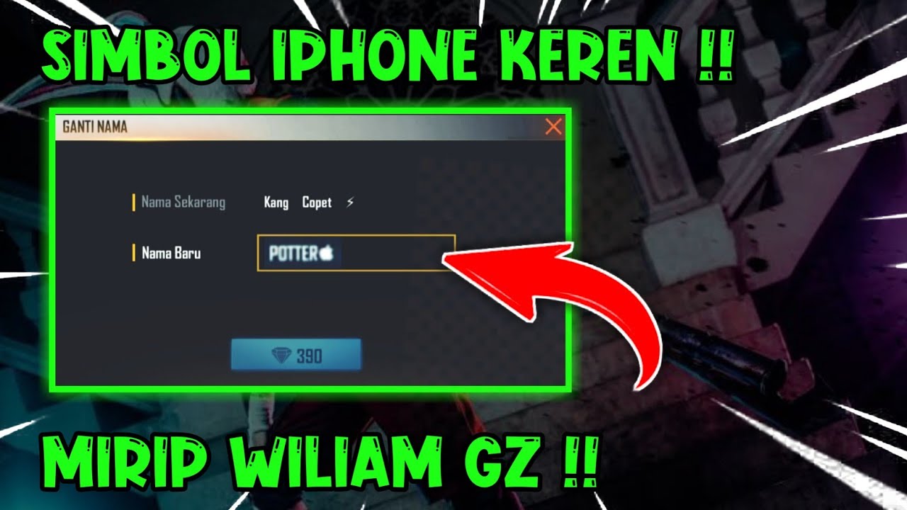 Logo Ipone FF Keren Mirip Nickname William GZ Apple HP Android